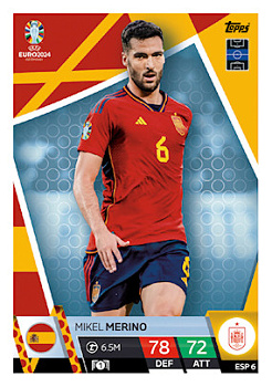 Mikel Merino Spain Topps Match Attax EURO 2024 #ESP6